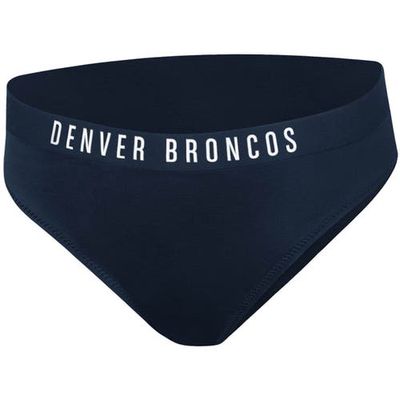 Women's G-III 4Her by Carl Banks Navy Denver Broncos All-Star Bikini Bottom