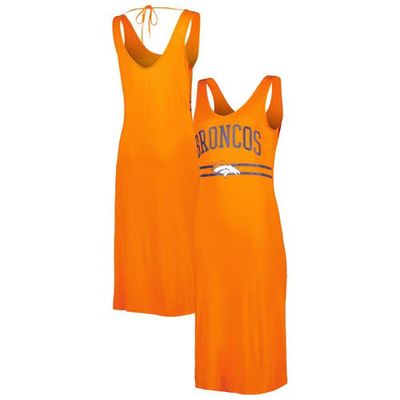 Women's G-III 4Her by Carl Banks Orange Denver Broncos Training V-Neck Maxi Dress