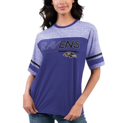 Women's G-III 4Her by Carl Banks Purple Baltimore Ravens Track T-Shirt