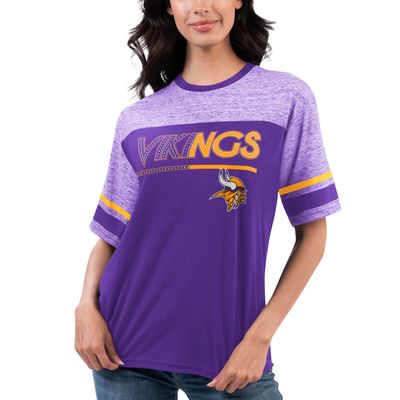 Women's G-III 4Her by Carl Banks Purple Minnesota Vikings Track T-Shirt