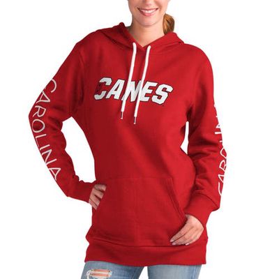 Women's G-III 4Her by Carl Banks Red Carolina Hurricanes Overtime Pullover Hoodie