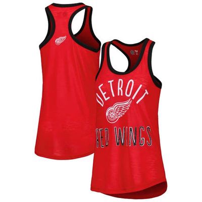 Women's G-III 4Her by Carl Banks Red Detroit Red Wings First Base Racerback Scoop Neck Tank Top