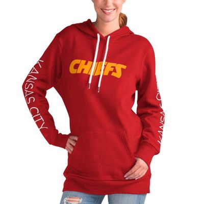 Women's G-III 4Her by Carl Banks Red Kansas City Chiefs Extra Inning Pullover Hoodie
