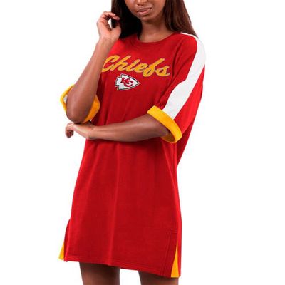 Women's G-III 4Her by Carl Banks Red Kansas City Chiefs Flag Sneaker Dress