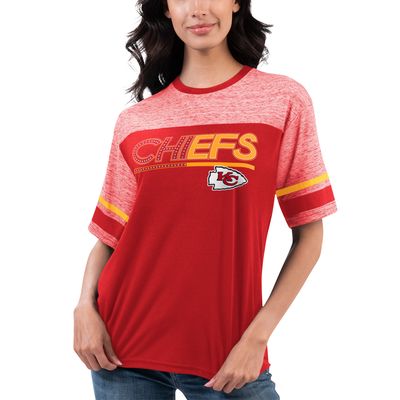 Women's G-III 4Her by Carl Banks Red Kansas City Chiefs Track T-Shirt