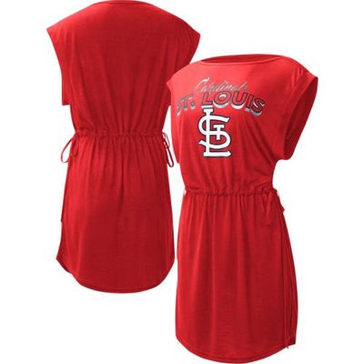 Women's G-III 4Her by Carl Banks Red St. Louis Cardinals G. O.A. T Swimsuit Cover-Up Dress