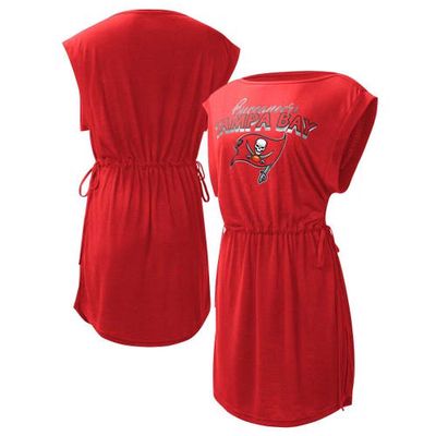 Women's G-III 4Her by Carl Banks Red Tampa Bay Buccaneers G. O.A. T. Swimsuit Cover-Up