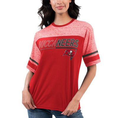 Women's G-III 4Her by Carl Banks Red Tampa Bay Buccaneers Track T-Shirt