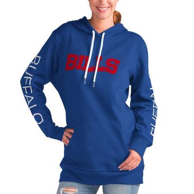Women's G-III 4Her by Carl Banks Royal Buffalo Bills Extra Inning Pullover Hoodie
