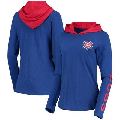 Women's G-III 4Her by Carl Banks Royal Chicago Cubs Crossbar Pullover Hoodie