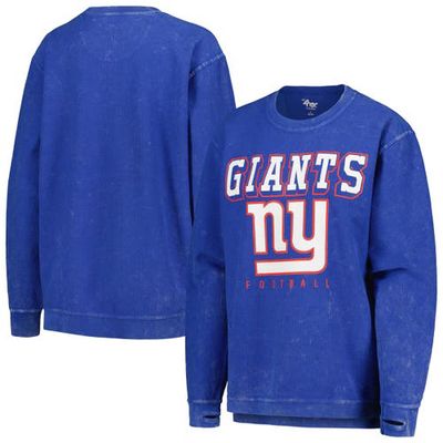 Women's G-III 4Her by Carl Banks Royal New York Giants Comfy Cord Pullover Sweatshirt