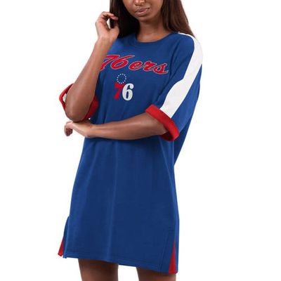 Women's G-III 4Her by Carl Banks Royal Philadelphia 76ers Flag Sneaker Dress