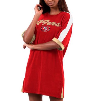 Women's G-III 4Her by Carl Banks Scarlet San Francisco 49ers Flag Sneaker Dress