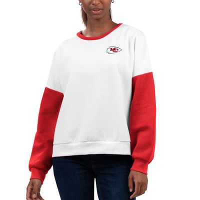 Women's G-III 4Her by Carl Banks White Kansas City Chiefs A-Game Pullover Sweatshirt