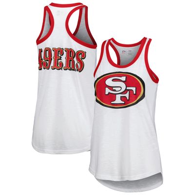 Women's G-III 4Her by Carl Banks White San Francisco 49ers Tater Tank Top