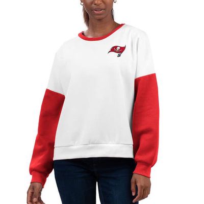 Women's G-III 4Her by Carl Banks White Tampa Bay Buccaneers A-Game Pullover Sweatshirt