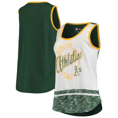 Women's G-III Sports by Carl Banks White Oakland Athletics Blowout Tank Top