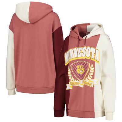 Women's Gameday Couture Maroon Minnesota Golden Gophers Hall of Fame Colorblock Pullover Hoodie