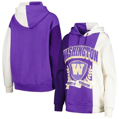 Women's Gameday Couture Purple Washington Huskies Hall of Fame Colorblock Pullover Hoodie
