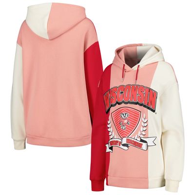 Women's Gameday Couture Red Wisconsin Badgers Hall of Fame Colorblock Pullover Hoodie
