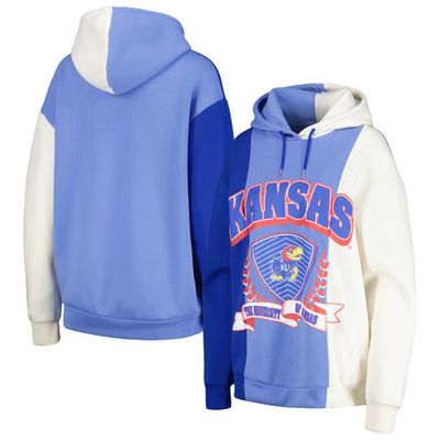 Women's Gameday Couture Royal Kansas Jayhawks Hall of Fame Colorblock Pullover Hoodie