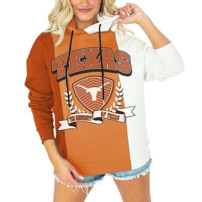 Women's Gameday Couture Texas Orange Texas Longhorns Hall of Fame Colorblock Pullover Hoodie in Burnt Orange