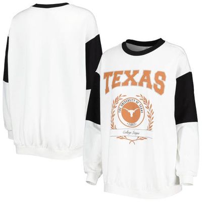 Women's Gameday Couture White Texas Longhorns It's A Vibe Dolman Pullover Sweatshirt