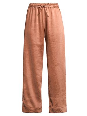 Women's Garcia Elasticized Satin Pants - Ginger Rich Satin - Size XS