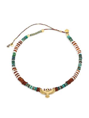 Women's Garuda 24K Gold-Plated & Multi-Stone Necklace - Gold