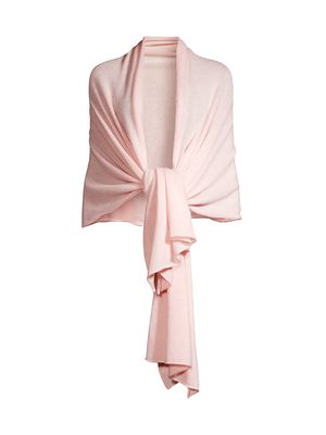 Women's Gauzy Cashmere Wrap - Icing Pink