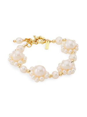 Women's Gemma 14K Goldfill & Pearl Bracelet - Size 6.5 - Gold - Size 6.5