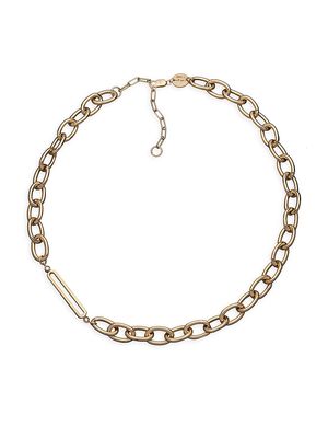 Women's Georgina 14K Goldplated & Diamond Necklace - Silver