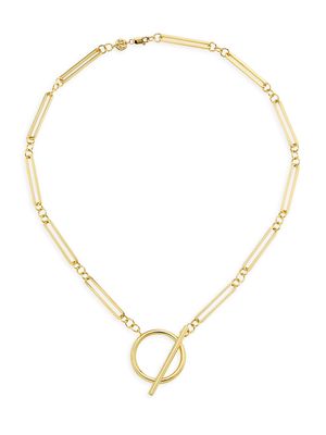 Women's Geraldine 18K Gold-Plated Toggle Necklace - Gold - Gold