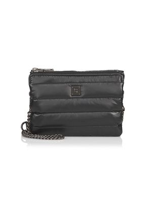 Women's Ginger Quilted Crossbody Bag - Pearl Black - Pearl Black