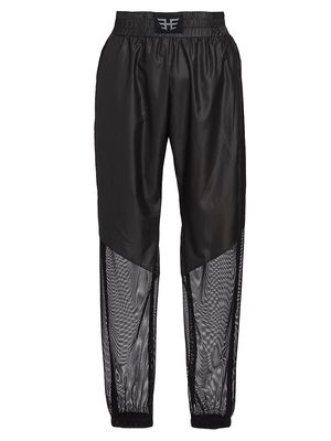 Women's Glide Mesh-Panel Jogger Pants - Black - Size XS - Black - Size XS