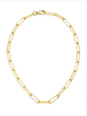 Women's Gold Essentials Layla 14K-Gold-Filled Paper-Clip-Chain Anklet - Gold
