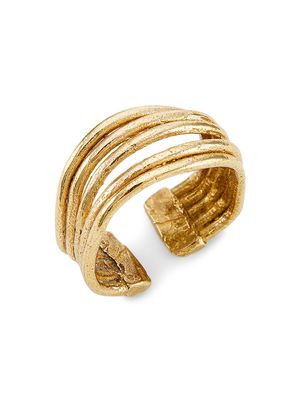 Women's Gold-Plated String Bangle - Gold