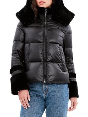 Women's Harper Down Puffer Coat - Black - Size XS - Black - Size XS
