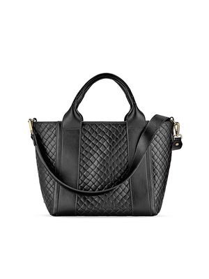 Women's Harper Quilted Leather Tote Bag - Black