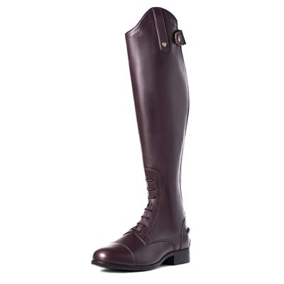 Women's Heritage Contour II Field Zip Tall Riding Boots in Sienna Leather, Size: 8.5 B / Medium Wide by Ariat