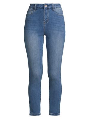 Women's High-Rise Stretch Skinny Jeans - Blue - Size 24 - Blue - Size 24