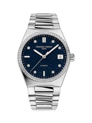 Women's Highlife Stainless Steel & Diamond Bracelet Watch - Blue - Blue