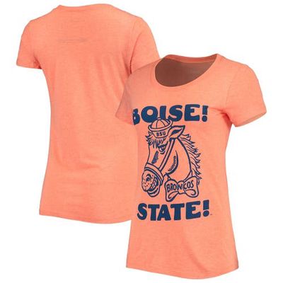 Women's Homefield Orange Boise State Broncos Stadium Chant Tri-Blend T-Shirt