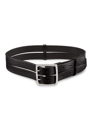 Women's Hookup Leather Belt - Black - Size Large