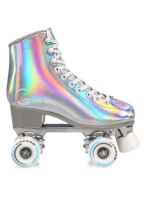 Women's Icon Donna Quad Holographic Roller Skates - Silver - Size 6 - Silver - Size 6
