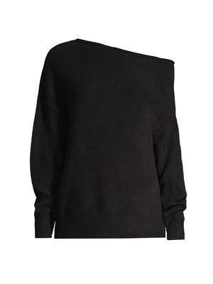 Women's Iris Off-The-Shoulder Sweater - Black - Size XS
