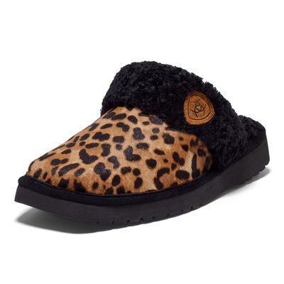 Women's Jackie Square Toe Slipper Casual Shoes in Cheetah Hair On, Size: 6 B / Medium by Ariat