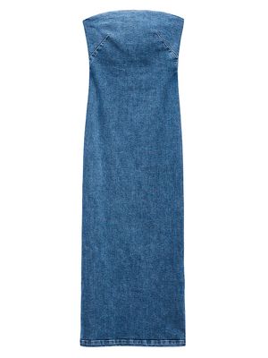 Women's Jasmine Stretch Denim Midi-Dress - Elle - Size 0