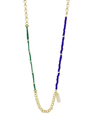 Women's Jenna 14K-Gold-Plated & Glass Beaded Necklace - Gold