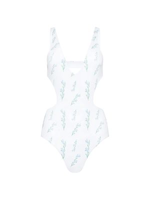 Women's Jenny Floral Swimsuit - White - Size Small - White - Size Small
